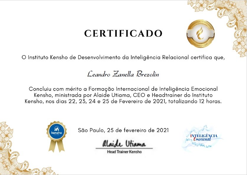 Formação Internacional Inteligencia Emocional Alaide Utiama