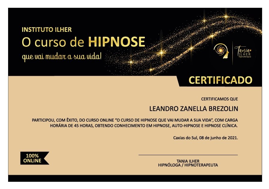 Hipnose Clinica Tania Ilher