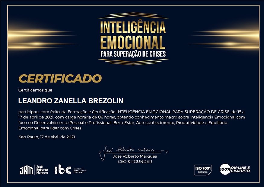 Inteligencia Emocional para Superar Crises Jose Roberto Marques