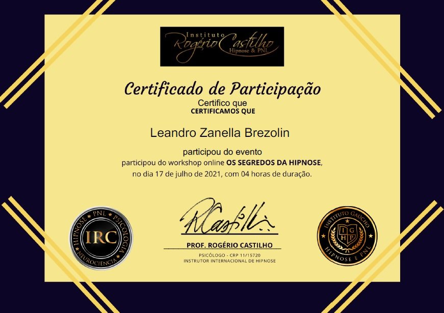 Segredos da Hipnose Rogerio Castilhos
