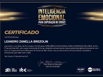 Inteligencia Emocional para Superar Crises Jose Roberto Marques